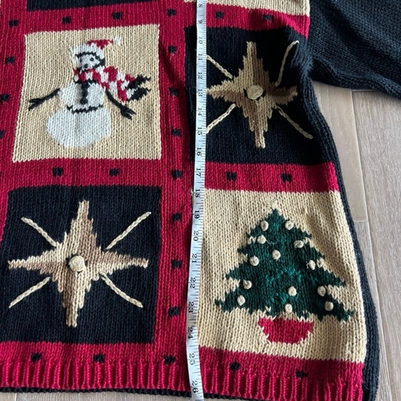Vintage Christmas sweater by Liz Claiborne-large great w/ leggings jeans boots - Picture 7 of 7